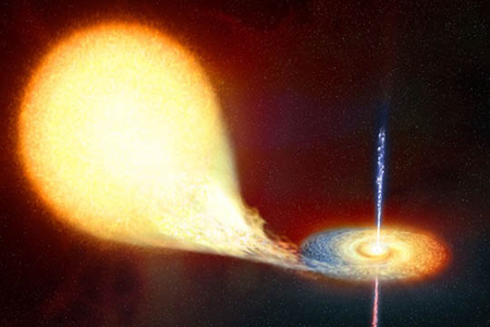 Black Hole Eating A Star